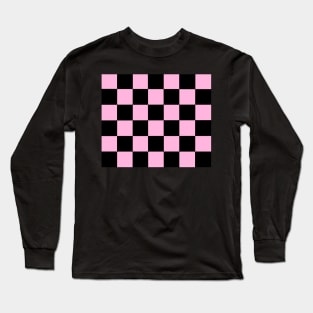 Pink Checkers Long Sleeve T-Shirt